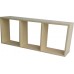 Limewash Wall Shelf: 3 Division